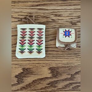 American Girl Kaya’s Woven Bag and Belt Pouch. Great condition.